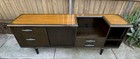Monteverdi-young Mid Century Walnut Record Cabinet Credenza