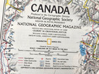 Canada National Geographic And Highway Fold Out Maps Lot Of 2 1972 1963
