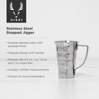 Stepped Jigger With Handle  4 Measurement Markings  Measuring Cup For Cocktail R