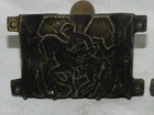 Vintage Toy Soldier Lead Toy Mold With Handles   Soldier On Horse   Marching  