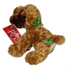 Bits O clover Brown Plush Puppy Dog Russ Berrie Flopple New