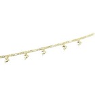 18k Layered Real Gold Filled Dolphins Anklet Bracelet 10 Inches