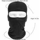 Ski Mask Full Face Cover Uv Protection Balaclava Winter Thin Neck Gaiter For Men