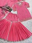 Pakistani Indian Wedding Sharara Suits Party Wear Dress Bollywood Salwar Kameez