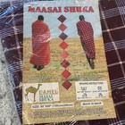 Masai Shuka Fabric African Maasai Shawl Blanket Wear Kenya Maroon - 60   x 80   