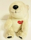 Vintage 1995 Coca-cola Stuffed White Polar Bear Plush With Coke Badge 7   