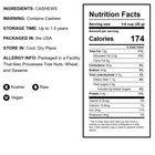 Cashew Pieces - Kosher  Raw  Vegan  Unsalted  Unroasted  Bulk - By Food To Live