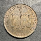 Mombasa 1888 1306 Imperial British East Africa One 1 Pice Rare Copper Coin Kenya
