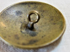 Antique 1850 s 60 s Champleve Enamel Button On Brass 1 Inch