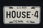 1963 Tennessee License Plate - U s  House Representative   4