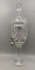 Fantastic Vintage Heavy Cut Crystal Whisky Decanter Absinthe Fountain 15 4    Tall