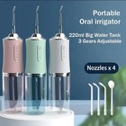 Cordless Rechargeable Water Dental Flosser Oral Irrigator With 3 Modes   4 Tips