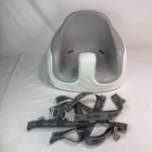 White Bumbo Baby Infant Seat With Gray Adjustable Straps No Tray Floor Seat