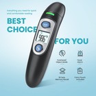 Infrared Thermometer For Adults forehead And Ear Fever  Black 
