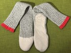 24    Vintage Ragg Wool Wellington Boot Socks Fleece Insulated Sole Toe Unused
