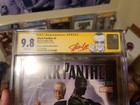 Black Panther  1 Cgc 9 8 Ss Greg Horn Variant Signed By Stan Lee 