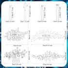44 Pcs Pearl Crystal Wedding Hair Clips For Bride  Prom  Bridesmaids