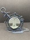 Vintage Metal Lighthouse Candle Holder Ships Wheel Anchor Decor Pressed Glass