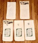 Vintage 1981 R  H  Kruger Toy Company Muslin Cloth Bags  Lot Of 5      bagtiques   