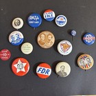 Lot Of 14 Vintage Political Campaign Pinback Buttons     Nixon  Roosevelt  Fdr   