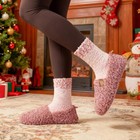 Everfoams Women s Memory Foam Slippers - Soft Curly  Lightweight  Non-slip  Pink