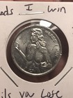 Nude Busty Woman   Heads I Win tails You Lose   Adult Risque Flip Coin Token