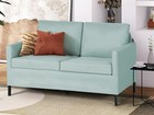 Tyboatle Fabric Modern Small Loveseat Sofa Couch For Living Room