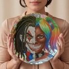 Joka Harley Twin Flame 2 Face Character Ebony Edition 10    Plate By Gt Artland