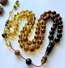 Natural Baltic Amber 29g  Islamic Prayer Rosary 9mm  66 Beads Tasbih Misbaha