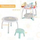 5-in-1 Baby Activity Center With Rotating Seat Removable Toys Lights   Music