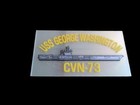 U s Navy Uss George Washington Cvn-73 Window Decal Bumper Sticker Navy Product