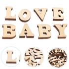 100 Pcs Wood Letters Wall Decor Wooden Craft Letters Family Wooden Craft