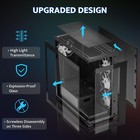 Darkflash Atx Mid-tower Pc Case  Pre-install 4 Pwm Argb Fans Computer Case  F   