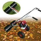 Walk Behind Power Sweeper Broom 43cc 1 7hp Gas Engine Sweeper Lawn Gravel Turf 