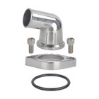 15   Swivel Water Neck Thermostat Housing Polished For Sbc Bbc Chevy 327 350 400