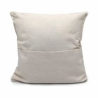 10pcs Square Sublimation Transfer Blank Linen 1 Pocket Pillow Case Cushion Cover