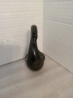 Black Glass Swan Figurine 3 5 Inches Tall Great Condition
