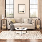 Tall Side Table  Industrial End Telephone Table With Adjustable Mesh Shelves    