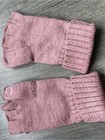 Victoria s Secret Pink Knit Convertible Fingerless Gloves With Embellishment