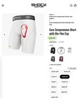 Shock Doctor Youth Core Compression Shorts W bioflex Cup Boys Shorts  M   Cup  S