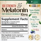 Melatonin 10mg Per Serving - Extra Strength 120 Count  pack Of 1 