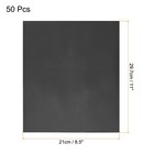 50 Pack Toner Reactive Foil 8 5 x11  A4 Foil Paper For Diy Craft black