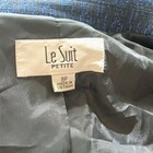 Le Suit Petite 8p Blue black 2-piece Pant Suit 3-button Notch Lapel