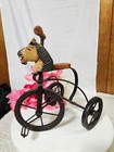 Vintage Tricycle Toy Trike Bike W  Horsehead Decor Metal   Wood Figurine 8 5tall