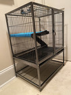 Small Animal Cage Rolling Metal Adult Ferrets  Chinchillas rats House Removable
