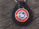 Amc American Motors Corp Leather Key Fob Am Script Bullseye Logo Thru 1969 Nos 