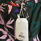 Nwt Obey Women s Calyx Short Xs Black Multi Colored