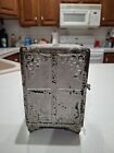 Antique Large 7    Tall Cast Iron Still Bank Ideal Trust Combination Safe Opens