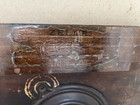 Antique E n Welch Zella 8 Day Adamantine Mantle Clock Back Door