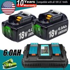 Bl1860b For Makita 18v 6 0ah Lithium Ion Lxt Bl1830 Bl1840 Battery New   Charger